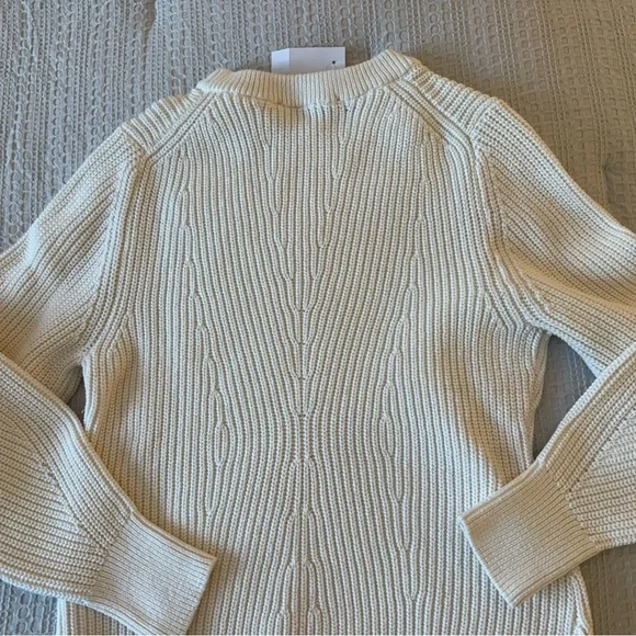 LOFT Ribbed Blouson Sleeve Sweater - Picture 6 of 7